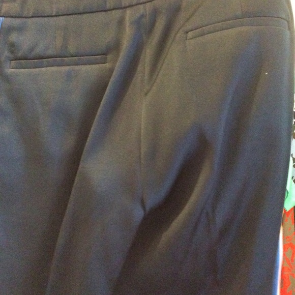 J. Crew. Collection. Navy Sateen Cotton Trouser - Picture 4 of 5